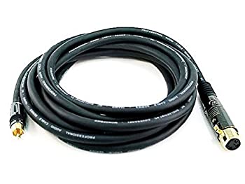 【中古-非常に良い】Monoprice 104787?15-feetプレミアシリーズXLRメスto RCAオス16?AWGケーブル 104787