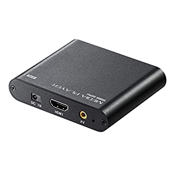 【中古-非常に良い】 サンワダイレクト 4K対応 メディアプレーヤー USBメモリ SDカード対応 HDMI RCA出力 MP4再生 400-MEDI023|IINEX