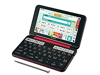 【中古-非常に良い】 SHARP シャープ カラー電子辞書 Brain 高校生モデル レッド系 2019年春モデル PW-SH6-R|IINEX