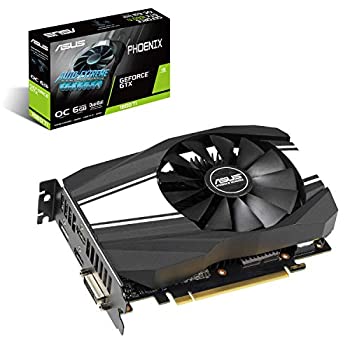 【中古-非常に良い】 ASUS NVIDIA GTX 1660Ti デュアルボールベアリングファン 6GB PH-GTX1660TI-O6G｜IINEX