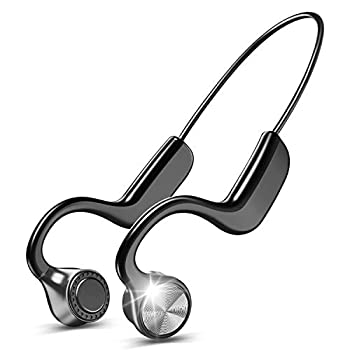 【中古-人並み外れたに似つかわしい】 Bluetooth イヤ電話機 骨伝わらす 受話器 運動競技 雨合羽防汗 超軽さ 無線電話 上端仕掛ける ハンズフリー iPhone\u0026Android当て嵌める