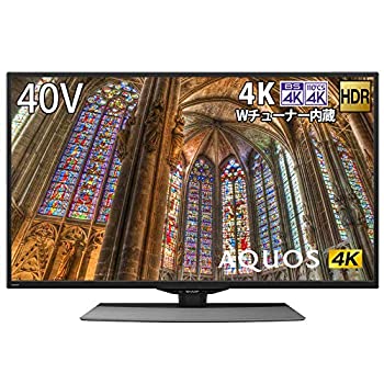 【中古-非常に良い】 シャープ 40V型 4K チューナー内蔵 液晶 テレビ AQUOS Android TV HDR対応 4T-C40BJ1｜IINEX