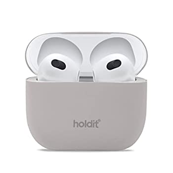 【中古-人並み外れたに好いたらしい】 ラウダ holdit 超薄型AirPodsケイ素樹脂容れもの Taupe