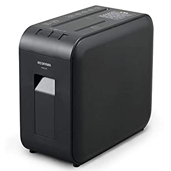 【中古-非常に良い】 アイリスオーヤマ 静音シュレッダー 家庭用 細断枚数6枚 クロスカット 連続使用10分 CD DVD BD細断可能 ダストボックス7.5L A4 60枚収容 P6HCS-B|IINEX