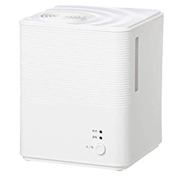 【中古-非常に良い】 山善 YAMAZEN スチーム式 加熱式 加湿器 (タンク容量 2.5L) (木造約6畳 プレハブ約9畳) (アロマポット付き) ホワイト KS-GA25 (W)