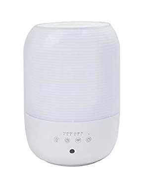 【中古-非常に良い】 山善 YAMAZEN 超音波式 加湿器 リモコン付き (最大加湿量 300ml h) (タンク容量 3L) (木造約5畳 プレハブ約8畳) (ライト3段階切替)