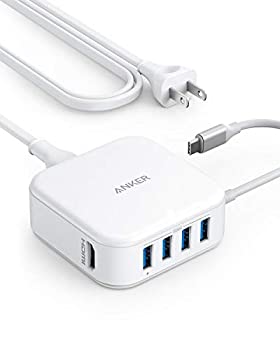 【中古-非常に良い】 ANKER PowerPort 5-in-1 37.5W Hub PD 充電器 ハブ機能付き 【4K対応HDMI出力ポート 30W PD対応 内蔵型USB-Cケーブル 4つのUSB-A 3.0ポート|IINEX