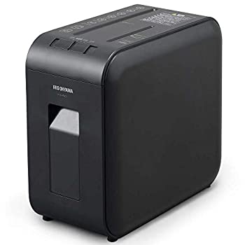 【中古-非常に良い】 アイリスオーヤマ 静音シュレッダー 家庭用 細断枚数4枚 マイクロクロスカット 連続使用10分 CD DVD BD細断可能 ダストボックス7.5L A4 100枚収|IINEX