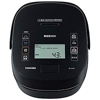 【中古-非常に良い】 東芝 真空圧力IHジャー炊飯器 (5.5合炊き) グランブラックTOSHIBA 炎匠炊き RC-10VSP-K