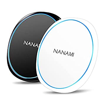 【中古-非常に良い】 2台セット NANAMI ワイヤレス充電器 Qi急速 置くだけ充電器 iPhone 13 Pro Pro Max Mini 12 Pro Mini SE 第二世代 11 11 Pro Xs XR