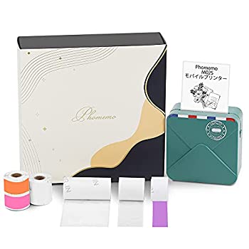 【中古-非常に良い】 Phomemo M02S スマホ対応 モバイルプリンター 6ロールシール付き セット 300DPI ポータブル型 ミニプリンター サーマルプリンター|IINEX