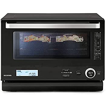 【中古-人並み外れたに好いたらしい】 アイリスオーヤマ スチームオーブンレンジ 18L 時短ブースト 木目細か一覧表 サイクル無償性 祝杯 食べ物屋 黒いこと MO-F1808
