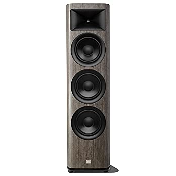 【中古-非常に良い】JBL フロアスタンドスピーカー HDI-3800（グレイオーク・1本）