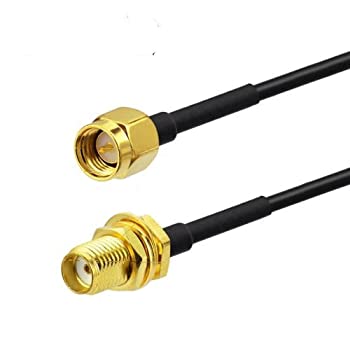 【中古-非常に良い】 RF SMAオス-メス RG174ケーブル 1m WiFiルーターアンテナ延長ケーブル 米国運送