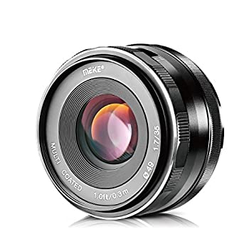 【中古-非常に良い】 Meike 35mm f1.7 大口径マニュアルフォーカス固定レンズfor Fujifilm x-mount x-t2?x-a1?x-a2?x-e1?X - pro1?x-pro2