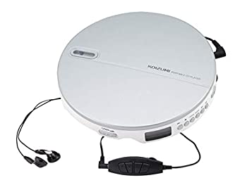 【中古-非常に良い】 コイズミ ポータブル CDプレーヤー リモコン イヤホン付属 シルバー SAD-3903/S