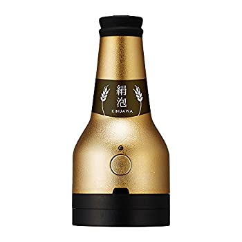 【中古-非常に良い】 ドウシシャ ビアサーバー 絹泡 ビンタイプ 缶ビール用 ダブル超音波式 ゴールド DKB-18GD