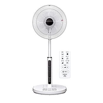 【中古-非常に良い】日立 扇風機 リモコン付 風量4段階 8枚羽根 やさしい微風(うちわ風) 減灯&消音 HEF-130R|IINEX