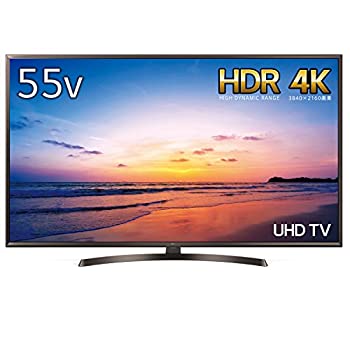 【中古-人並み外れたに好いたらしい】 LG 55V型 液晶 テレビ受像機 55UK6300PJF 4K HDR相応う 直下型LED 2018年真似形
