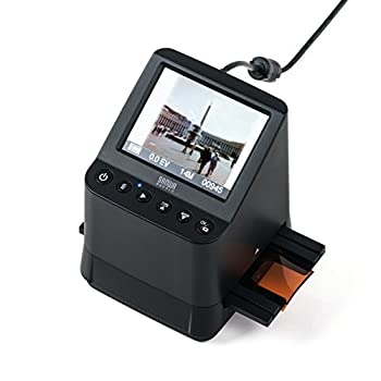 【中古-非常に良い】 サンワダイレクト フィルムスキャナー デジタル化 35mmフィルム 110フィルム 126フィルム スライドフィルム SDカード保存 1400万画素 モニタ付き