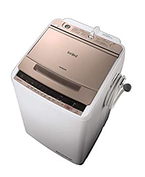 【中古-非常に良い】日立 全自動洗濯機 ビートウォッシュ 洗濯容量9kg 本体幅57cm 大流量ナイアガラビート洗浄 洗濯槽自動おそうじ BW-V90C N