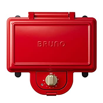 【中古-非常に良い】 ブルーノ BRUNO ホットサンドメーカー 耳まで焼ける 電気 ダブル レッド BOE044-RD 8,992円