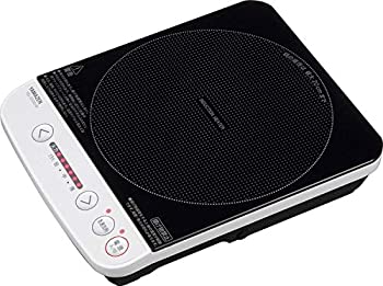 【中古-非常に良い】 山善 IHコンロ IHクッキングヒーター 卓上 IH調理器 1000W 火力調整6段階 ホワイト YEL-S100 (W)