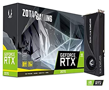 【中古-非常に良い】 Zotac ZT-T20700A-10P ZOTAC NVIDIA Geforce GAMING RTX 2070ブロワーGDDR6 DP/HDMIチューリングVR 4K PCI Expressグラフィックカードブラック