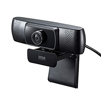 【中古-人並み外れたに好いたらしい】 サンワサプライ 話し合い用広広とした水晶体WEB写真器 USB繋ぎ合わせる 150°超広角 マイクロホン内蔵 Skype相応う 黒いこと CMS-V43BK