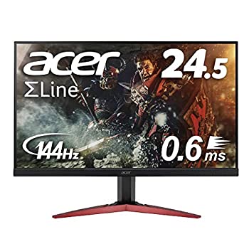 【中古-人並み外れたに似つかわしい】Acer ゲーミングモニター SigmaLine 24.5in KG251QHbmidpx 0.6ms(GTG) 144サイクル TN FPS方角 盛りだくさん固定ディスク FreeSync ひな形受け答え HDMI 金棒引き内蔵