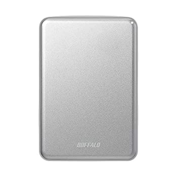 【中古-非常に良い】 BUFFALO バッファロー USB3.1 (Gen.1) 対応 アルミ素材&薄型ポータブルHDD 2TB シルバー HD-PUS2.0U3-SVD|IINEX