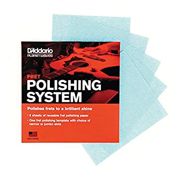 【中古-非常に良い】D'Addario ダダリオ フレット磨き用システム Fret Polishing System PW-FRP (ポリッシュペーパー5枚/指板カバーテンプレート) 【国内正規品】 5,460円