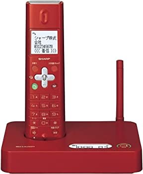 【中古-非常に良い】シャープ デジタルコードレス電話機 親機のみ レッド JD-S10CL-R