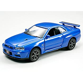 【中古-非常に良い】 タミヤ 1/64 コレクターズクラブ No.18 ニッサン スカイライン GT-R VスペックII R34 ダイキャスト完成モデル 23718 完成品