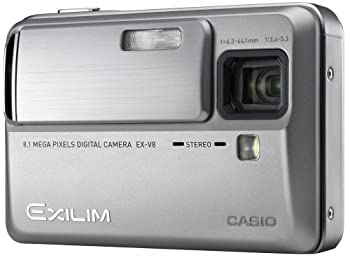 【中古-非常に良い】CASIO デジタルカメラ EXILIM (エクシリム) Hi-ZOOM シルバー EX-V8SR