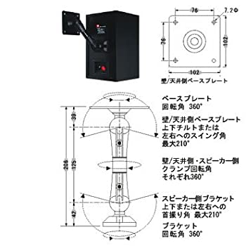 【中古-非常に良い】JBL MTC-U1専用・ブラケット延長アダプターブラック【1本】 MTC-S4BK