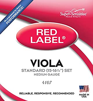 【中古-非常に良い】ビオラ弦 Red Label ４弦セット Super-Sensitive スーパーセンシティブ社製