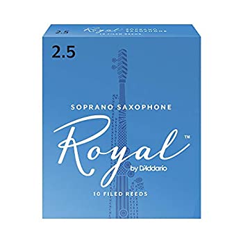 【中古-非常に良い】D'Addario WoodWinds ダダリオ リード ソプラノサックス用 ROYAL RIB1025 [硬さ:2.5] 10枚入り 【国内正規品】