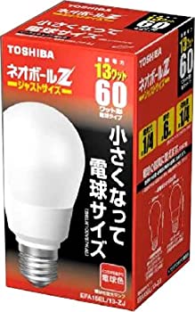 【中古-非常に良い】 東芝 ネオボールZ (電球サイズ) 電球形蛍光ランプ 電球60ワットタイプ 電球色 EFA15EL 13-ZJ