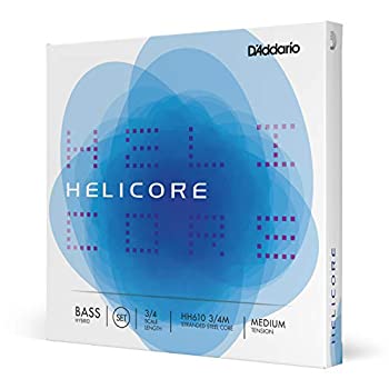 【中古-非常に良い】 D'Addario ダダリオ ウッドベース (コントラバス) 弦 HH610 3 4M Helicore Hybrid Bass Strings SET
