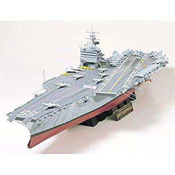 【中古-非常に良い】タミヤ 1/350 艦船シリーズ No.7 アメリカ海軍 原子力航空母艦 CVN-65 エンタープライズ プラモデル 78007|IINEX