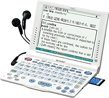 【中古-非常に良い】 SHARP シャープ 電子辞書 PW-V8900 (21コンテンツ 英語モデル 音声対応 コンテンツカード対応)