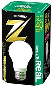 【中古-非常に良い】 東芝 ネオボールZリアル 電球形蛍光ランプ 電球40ワットタイプ 昼白色 EFA10EN 8-R 口金直径26mm
