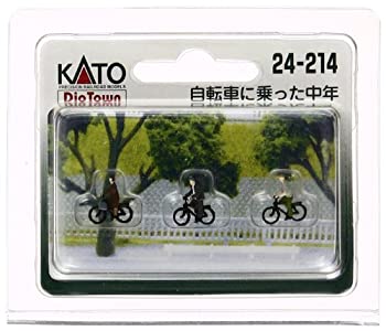 【中古-非常に良い】KATO Nゲージ 自転車に乗った中年 24-214 ジオラマ用品