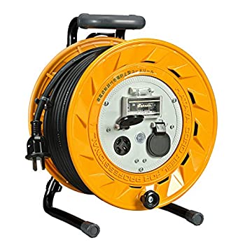 【中古-非常に良い】 ハタヤ 三相200V型ブレーカーリール 3.5スケア電線 30mアース付 20A BL332M