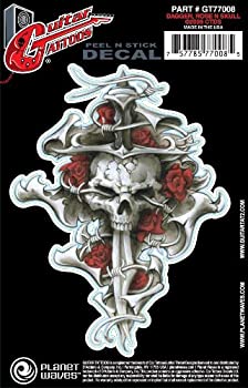 【中古-非常に良い】Planet Waves by D'Addario プラネットウェーブス ギタータトゥ GT77008 Dagger Rose Skull 【国内正規品】