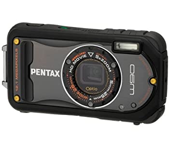 【中古-非常に良い】PENTAX 防水デジタルカメラ Optio W90 ブラック OPTIOW90B|IINEX