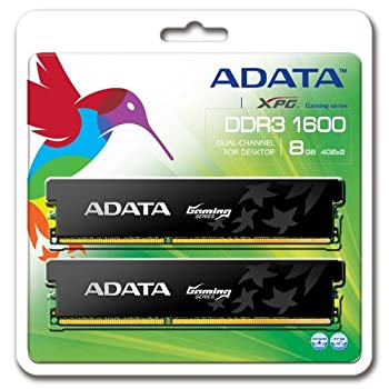 【中古-非常に良い】 Adata デスクトップ用 DDR3メモリー 8GB (2x4GB) DDR3 1600 PC3 RAM AX3U1600GC4G9-2G