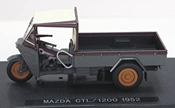【中古-非常に良い】エブロ 1/43 マツダ CTL/1200 1952【幌有り】 グレー/ブラウン 完成品