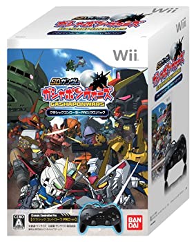 【中古-非常に良い】SDガンダム ガシャポンウォーズ クラシックコントローラPRO【クロ】パック - Wii